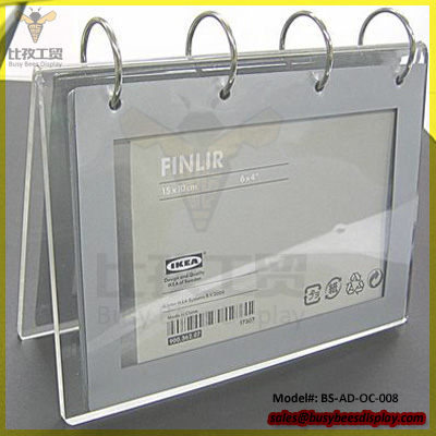 Wholesale Custom Tabletop Clear Acrylic Calendar Holder