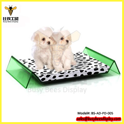 wholesale clear green acrylic pet bed