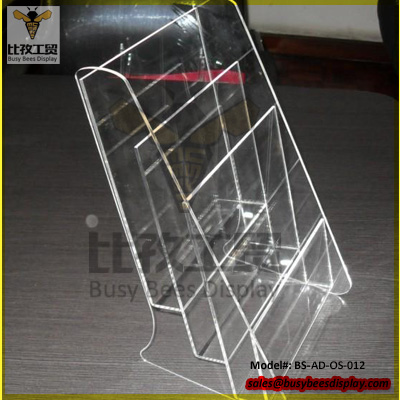 New design clear acrylic desktop brouchure holder