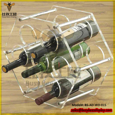  Acrylic Wine Bottle Glass Holder